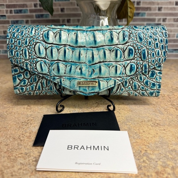 Brahmin Handbags - NWT Brahmin Veronica Mineral Blue Wallet